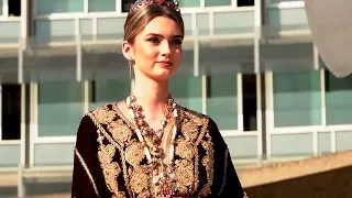 Le #caftan marocain  fait son show à l'UNESCO lors de la semaine africaine de la culture.