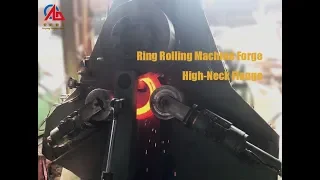 Forge ring on ring rolling machine