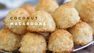 Coconut Macaroons | Easy No Flour Cookie Recipe