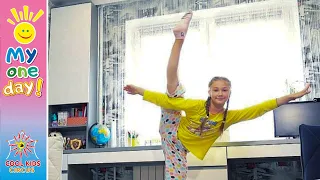 “One day in the life of a young gymnast” spend this day together with a young star - Vasilina Sluka.