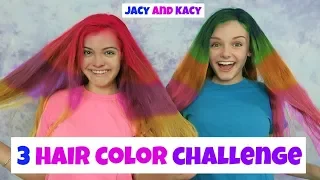 3 Hair Color Challenge ~ Jacy and Kacy