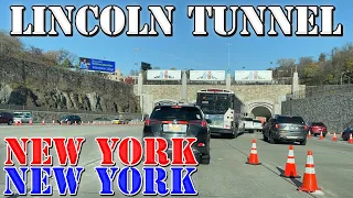 Lincoln Tunnel - New Jersey to Midtown Manhattan - New York - 4K Infrastructure Drive