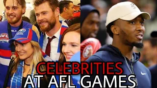 CELEBRITIES At AFL Games Moments