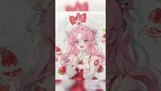 فيديو اليوم❤️‍🔥 عبارة عن صور انمي بنات💝 بالون شعر وردي🩷 طلب أحد المتابعين 💗على اغنية البي الو 🌷