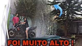 FIZ UM CHAFARIZ NA MINHA MINI PISCINA COM A XJ6 - MUITO MASSA !