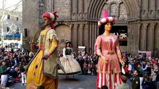 Balls dels Gegants originals del Pi al Pregó de les Festes de Sant Josep Oriol 2019 (Vídeo complet)