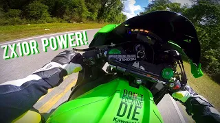 Kawasaki ZX10R Test Ride + Wheelies