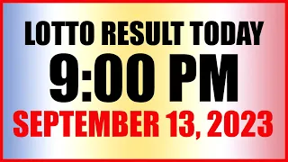 Lotto Result Today 9pm Draw September 13, 2023 Swertres Ez2 Pcso
