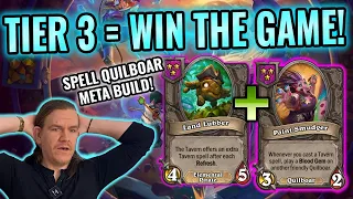 TIER 3 QUILBOAR BUILD IS THE BEST! Lubber is back - Hearthstone Battlegrounds