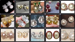 "Dazzling Diamond and Pearl Stud Earing Designs Trends of 2024"/#studearrings#diamondearrings#trendy