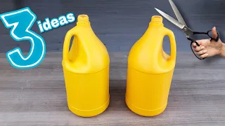 3 easy ideas to do with a plastic detergent bottle | Recycle