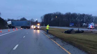 One person has died after a multi-car accident in New Albany