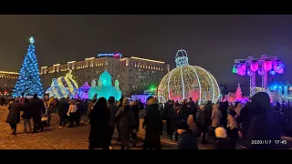 Ледовая Москва. В кругу семьи. Парк Победы на Поклонной горе. Новый год