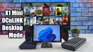 ONEXPLAYER X1 Mini OCuLink Desktop Mode! 1440P Gaming Machine