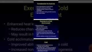 Temperature Regulation during exercise part 2