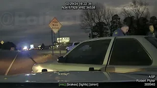 Arkansas State Police become primary in pursuit - PIT / TVI Maneuver ends chase #police #pursuit