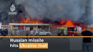 Condemnation for Russian missile strike on Ukrainian mall