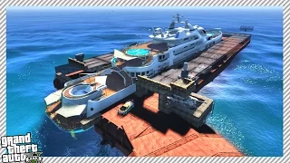 Mega Yacht Military Base - GTA 5 MOD