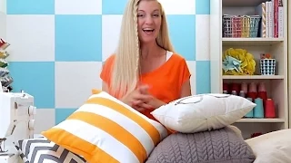 SEW A PILLOW 2 WAYS: Envelope Pillow + Basic Throw Pillow