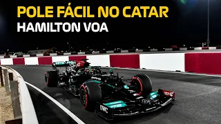 HAMILTON FLIES AND IS THE POLE IN QATAR