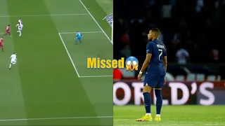 Mbappe Neymar missing chance created by Messi