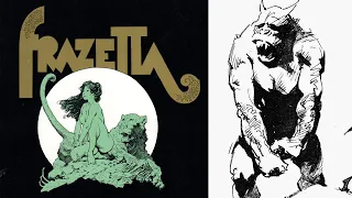 FRAZETTA-The Living Legend! A Well-Printed Collection of Frank's Gorgeous Pen and Ink Work.