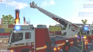 Emergency Call 112 Fire Fighting Simulation - FDNY Ladder! 4K