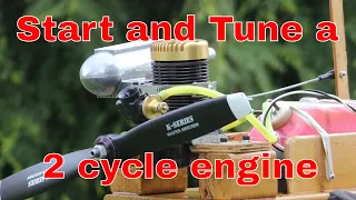 Starting and Tuning a 2 cycle Nitro RC Airplane Engine