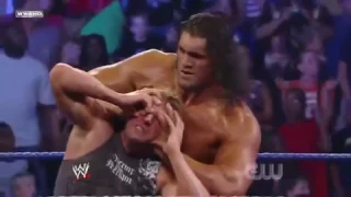 Triple H vs  The Great Khali Broken Glass Arm Wrestling 2 2360p