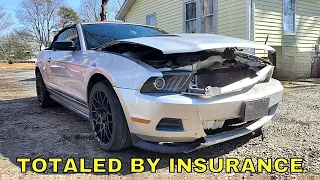 I Bought A Wrecked Ford Mustang Convertible At Auction For Cheap