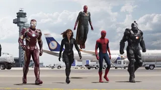 Equipo Iron Man Vs Equipo Cap - Pelea en el Aeropuerto - Capitán América: Civil War CLIP 4K LATINO