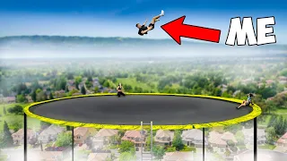 I Built The Worlds BIGGEST Trampoline in my Front Yard!