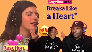 VOCAL SINGER REACTS TO ANGELINA JORDAN "NOTHING BREAKS LIKE A HEART"| Asia and BJ