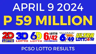 Lotto Result April 9 2024 9pm PCSO