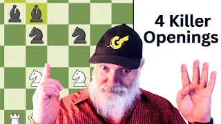 4 Aggressive Openings Unlock WINNING Tactics! ⚔️