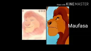 La différence des personnage du roi lion et la garde du roi lion