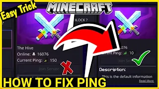 How To Fix Ping In Minecraft Pe | Get Lower Ping In Minecraft Pe |Fix Ping In mcpe | in hindi | 2021