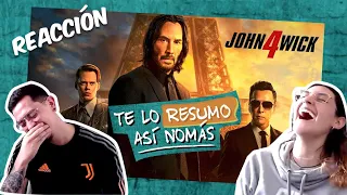 🔥 John Wick 4 #TeLoResumo Reacción 🇦🇷 🔥