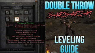 Leveling as Double Throw Barbarian | Even Better In Season 2 w/ Sunder | Diablo 2 Resurrected D2R