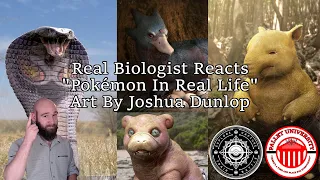 REAL Biologist Reacts To "Pokémon In Real Life" Art by Joshua Dunlop! ll Pallet University