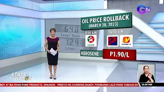 Oil price rollback, ipatutupad bukas | SONA