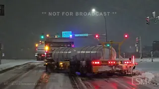 03-25-2024 Minneapolis, Minnesota - Spring Snow Storm - Multiple Wrecks - Plows Out- i-94/i-35 Shots