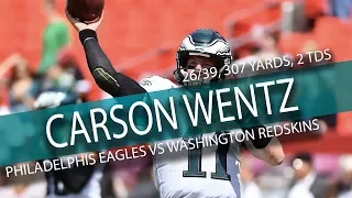 Carson Wentz Highlights vs Redskins // 26/39 307 Yards, 2 TDs // 9.10.17