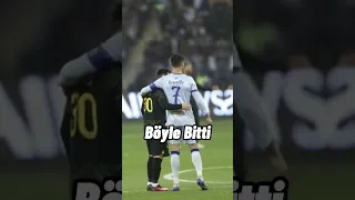 Messi Ronaldo Böyle başladı Böyle bitti #shorts #messi #ronaldo