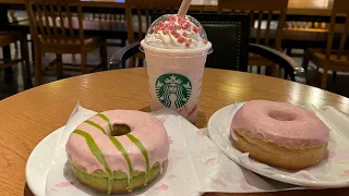 Tokyo’s Starbucks Sakura Frappuccino & Donuts Tasting