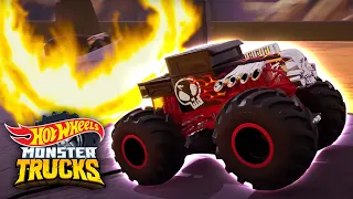 MESSIEST Challenges at Camp Crush and Monster Trucks Island! 😱🏆 | Hot Wheels