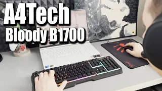 КОМПЛЕКТ ДЛЯ ГЕЙМЕРОВ! A4Tech Bloody B1700 ОБЗОР!