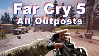 Far Cry 5 || Stylish Stealth Kills | All Outpost Liberations