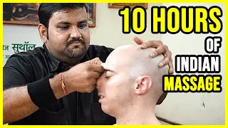 10 HOURS of the BEST ASMR BARBER INDIAN MASSAGE 💛 SLEEP THROUGH THE NIGHT 💛