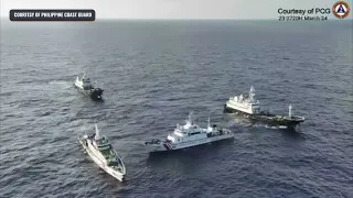 Philippine Coast Guard vessel 'impeded and encircled' by Chinese ships in the West Philippine Sea